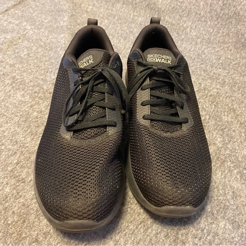 Skechers Sneakers Shoes Mens‎ Size 13 Black Lace Up Goga Max